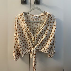Zara polkadot shirt